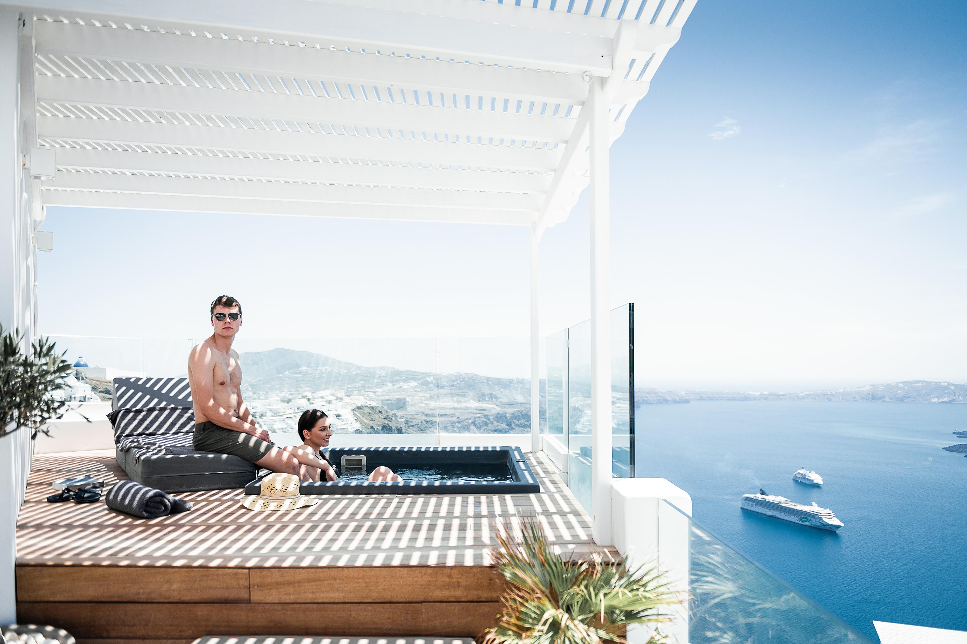 On The Rocks - Small Luxury Hotels Of The World (Adults Only) Imerovigli  Dış mekan fotoğraf