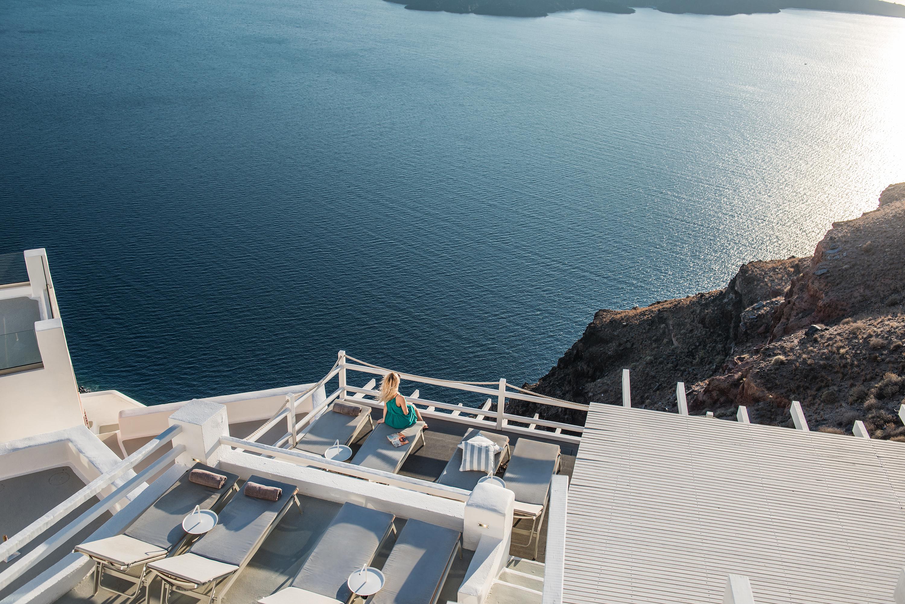 On The Rocks - Small Luxury Hotels Of The World (Adults Only) Imerovigli  Dış mekan fotoğraf